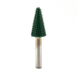 Frez do drewna Saburrtooth stożek 6x13x25 mm. Gruba ziarnistość.